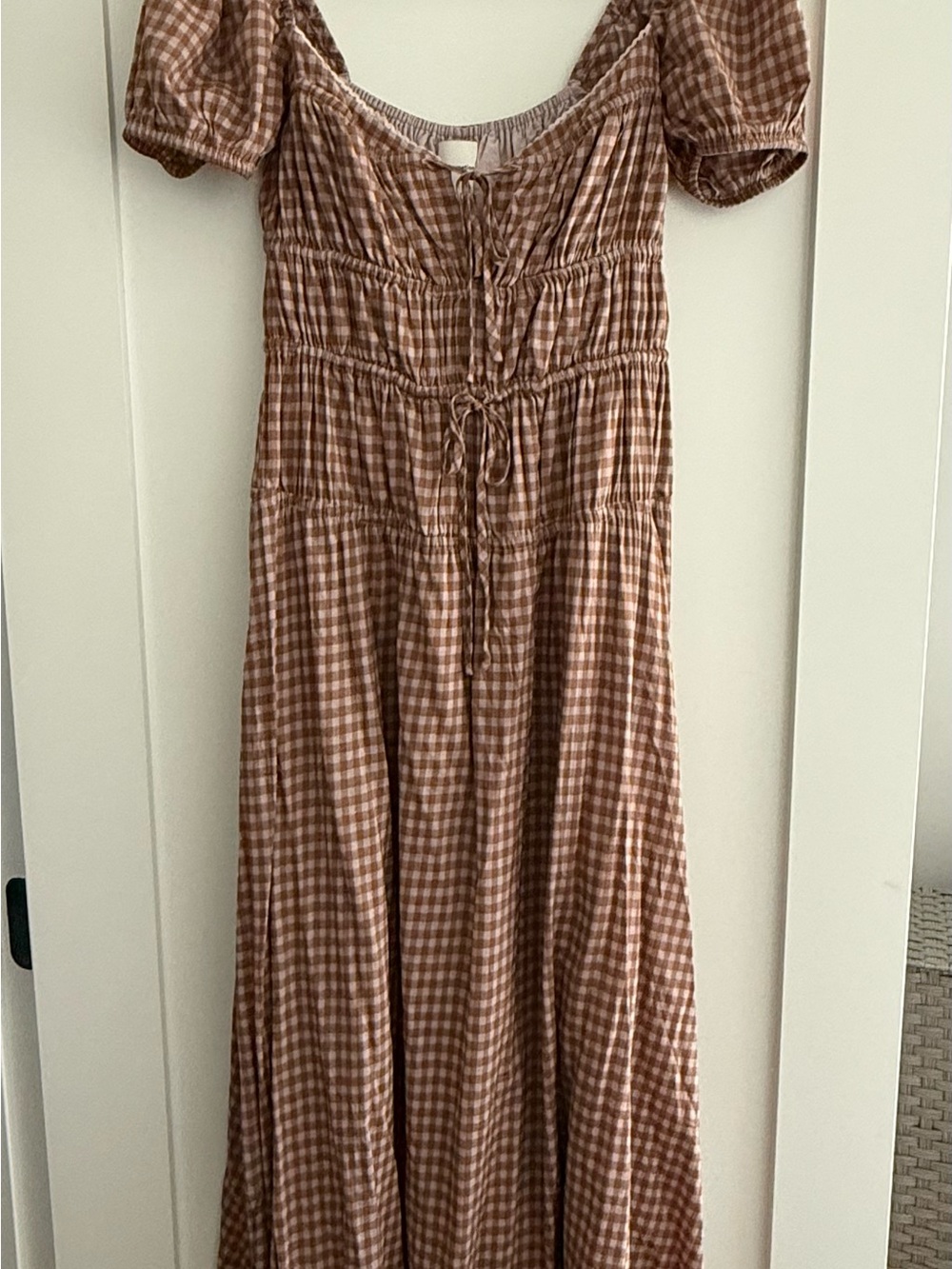 Reformation Gingham Rhett Audrie Midi Dress — Size 2 — NWT Reposh
